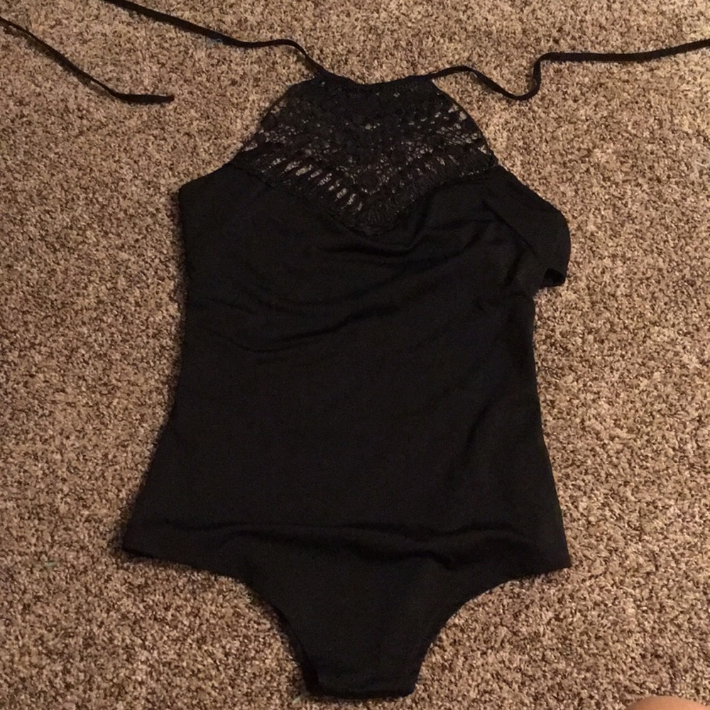 Crochet top swim/body suit